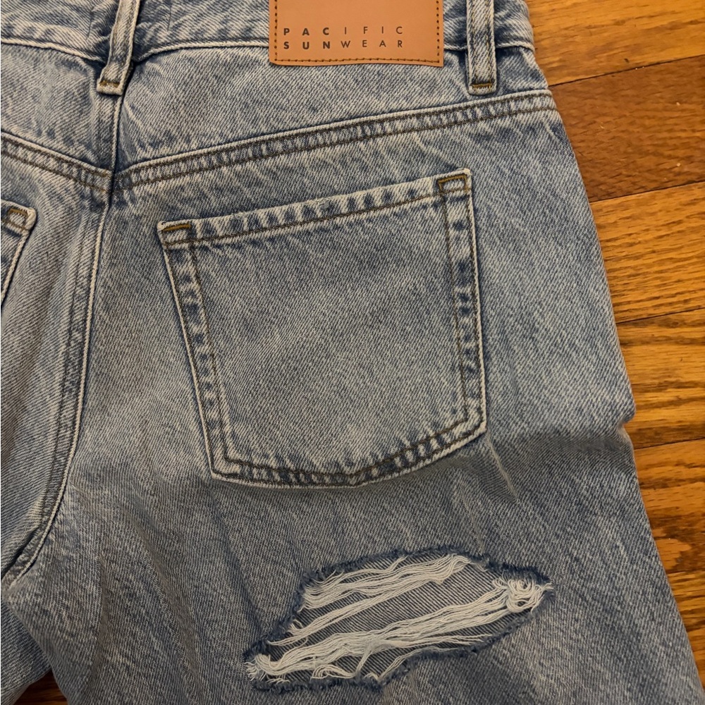 PacSun - Light Blue Wash / Wide Leg Jeans (“Casey Low Rise Baggy”) - Picture 5 of 7